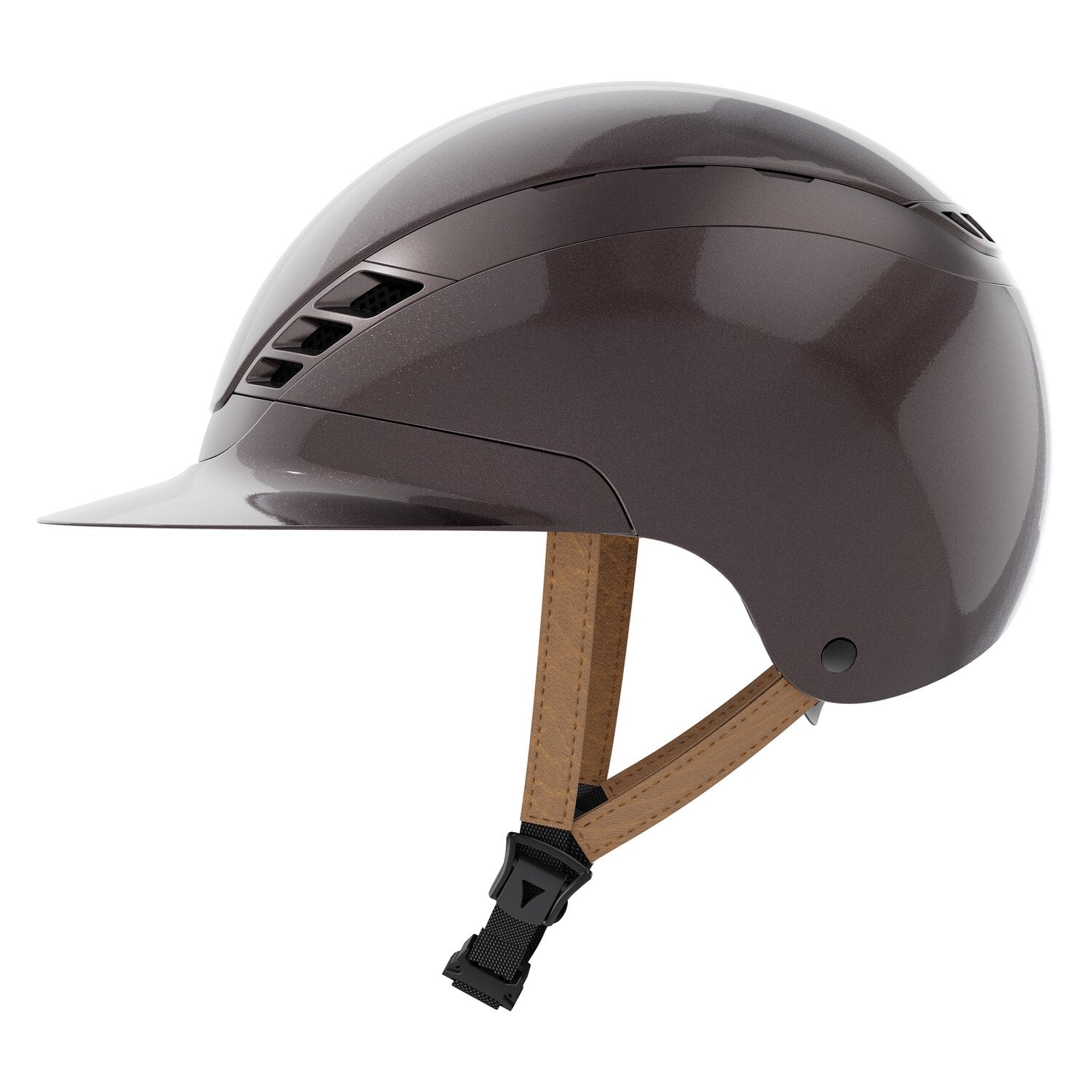 ABUS PIKEUR Reithelm AirLuxe Pure Metallic Hazelnut &ndash; Ansicht 2