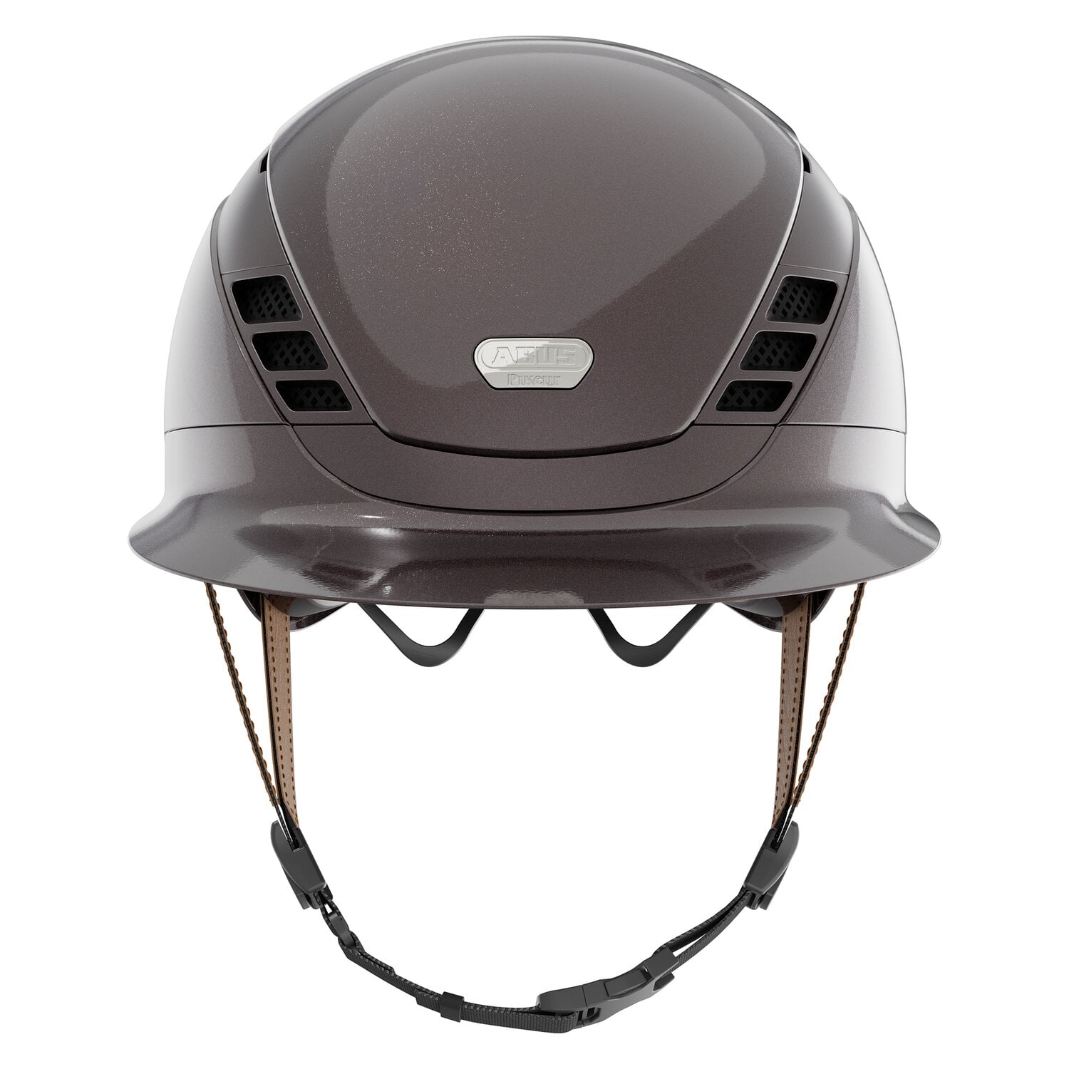 ABUS PIKEUR Reithelm AirLuxe Pure Metallic Hazelnut &ndash; Ansicht 3