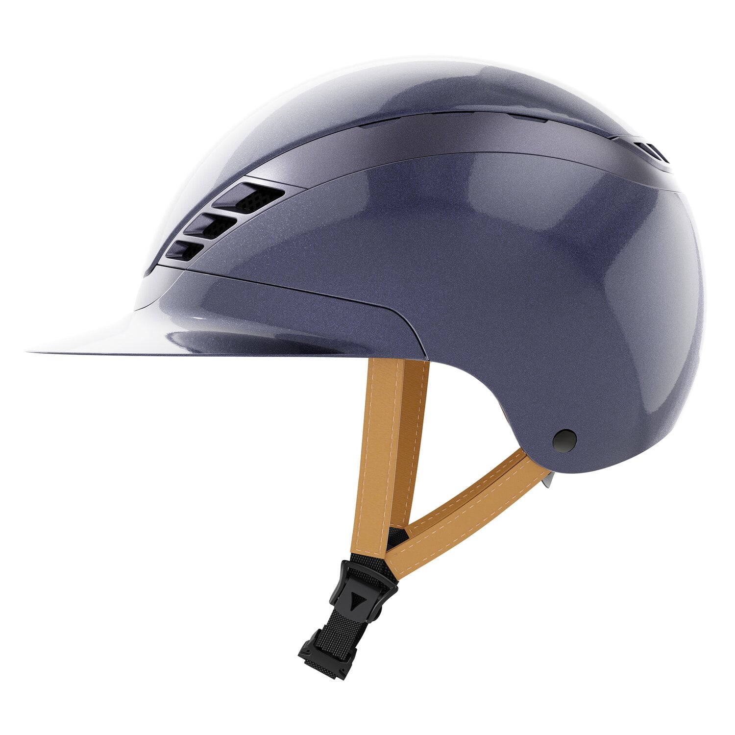 ABUS PIKEUR Reithelm AirLuxe Pure Metallic Hazelnut &ndash; Ansicht 2