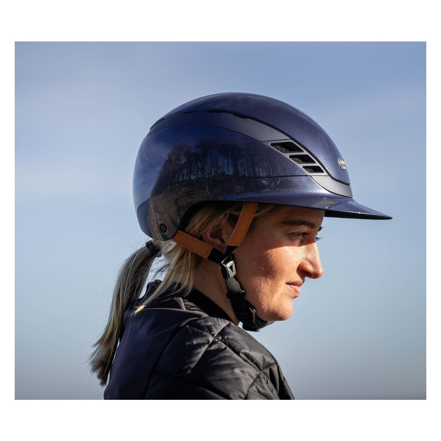 ABUS PIKEUR Reithelm AirLuxe Pure Metallic Hazelnut &ndash; Ansicht 6