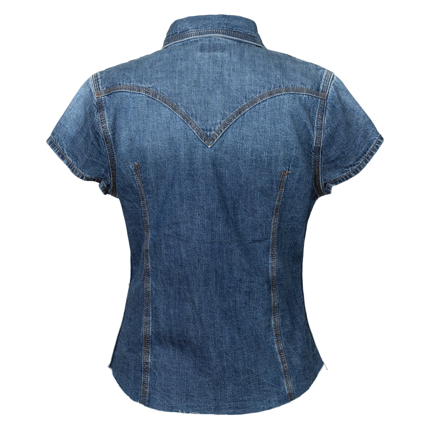Wrangler Jeansbluse Shrunken Shirt – Ansicht 2