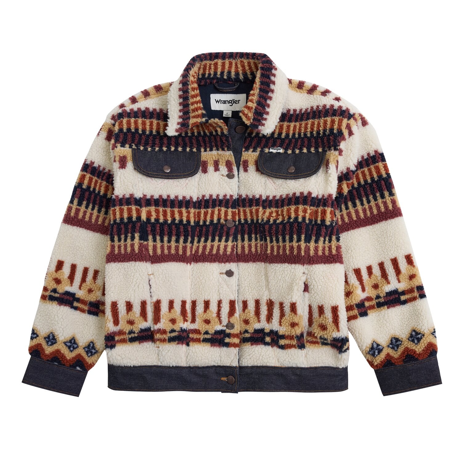 Wrangler Fleecejacke Sherpa Trucker &ndash; Ansicht 1