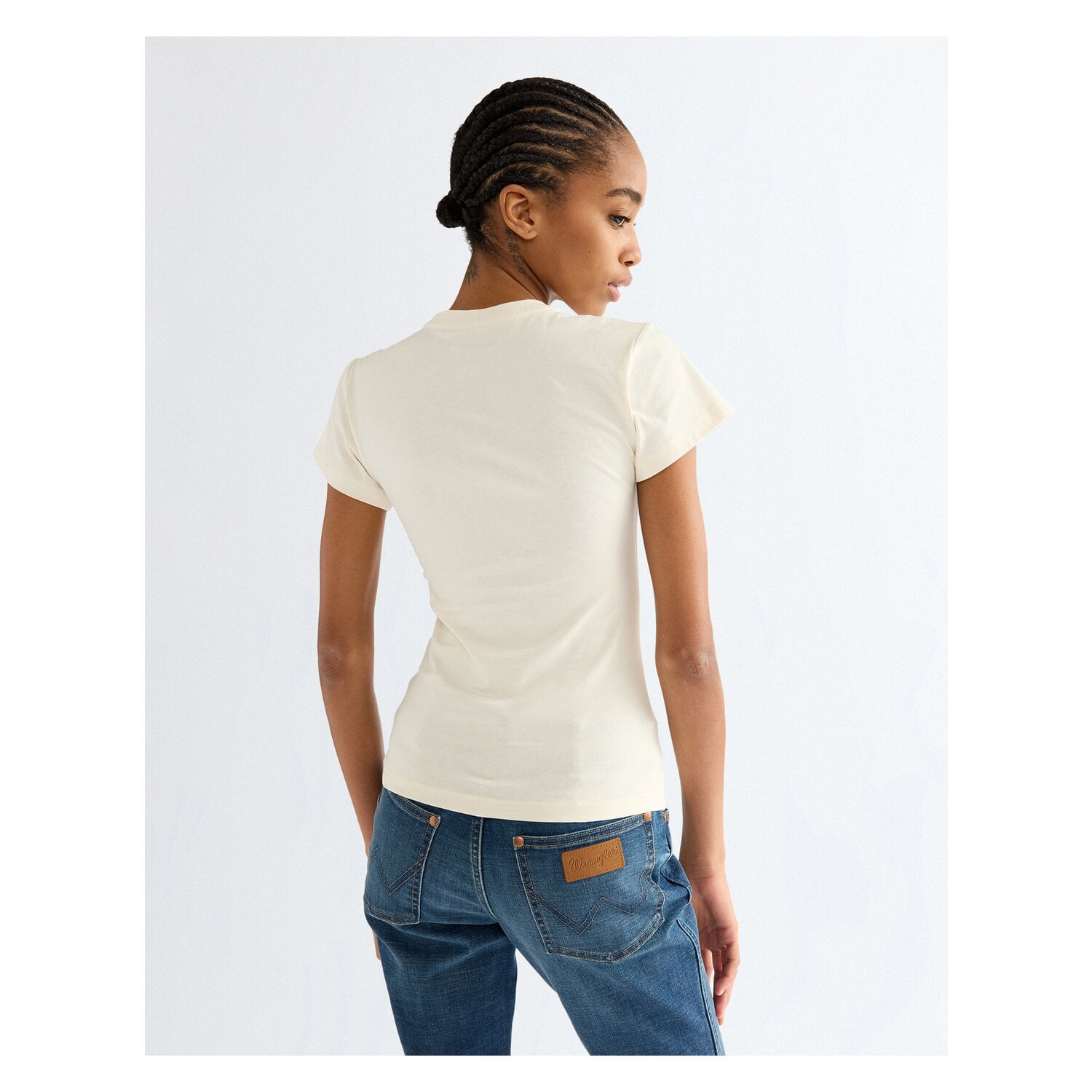 Wrangler T-Shirt Shrunken Band Tea &ndash; Ansicht 5
