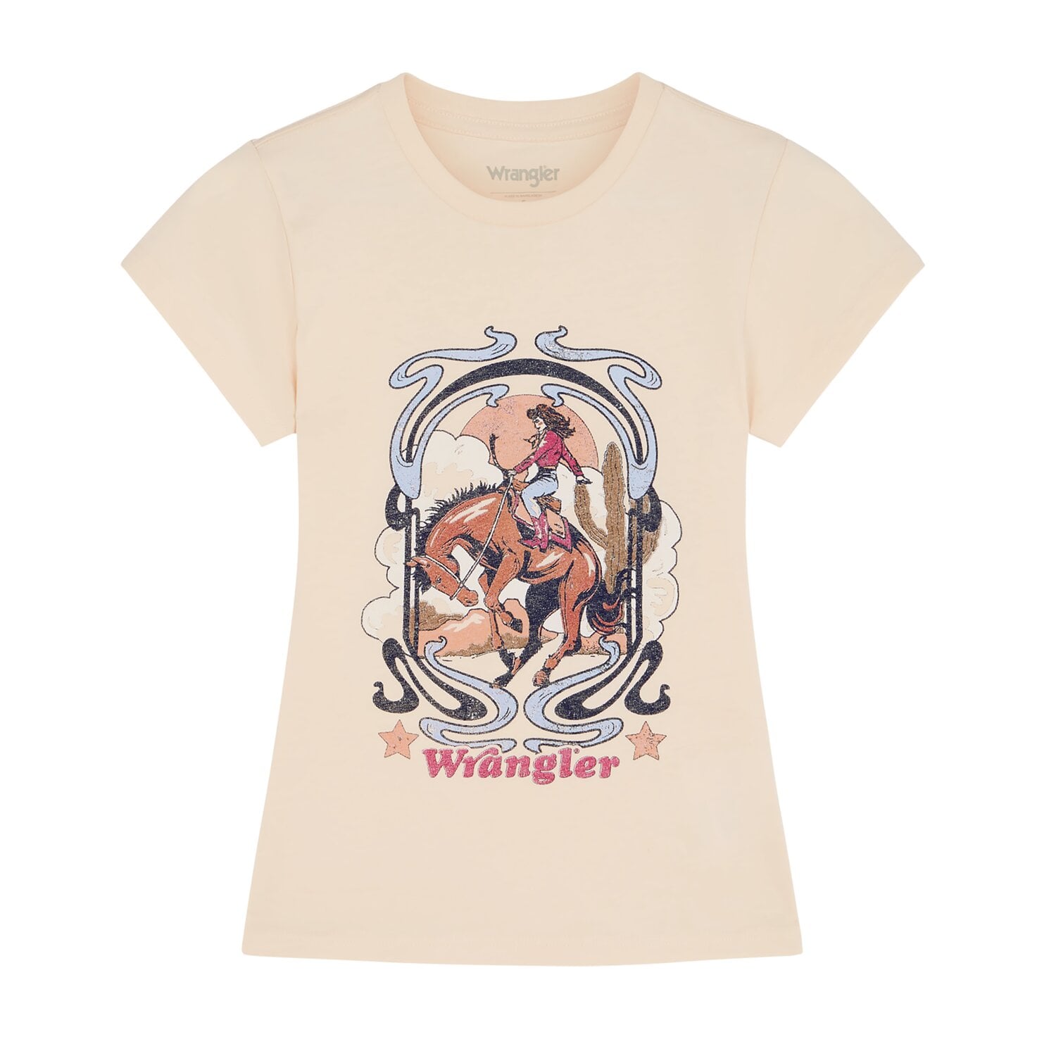 Wrangler T-Shirt Shrunken Band Tea &ndash; Ansicht 1