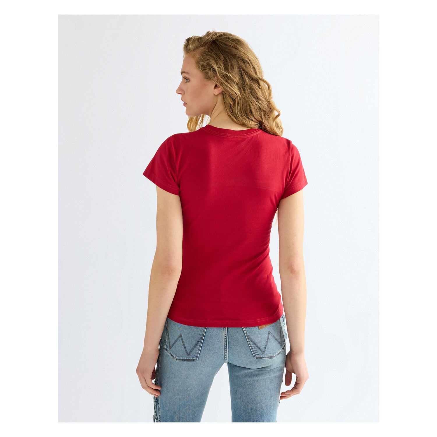 Wrangler T-Shirt Shrunken Band Tea &ndash; Ansicht 3