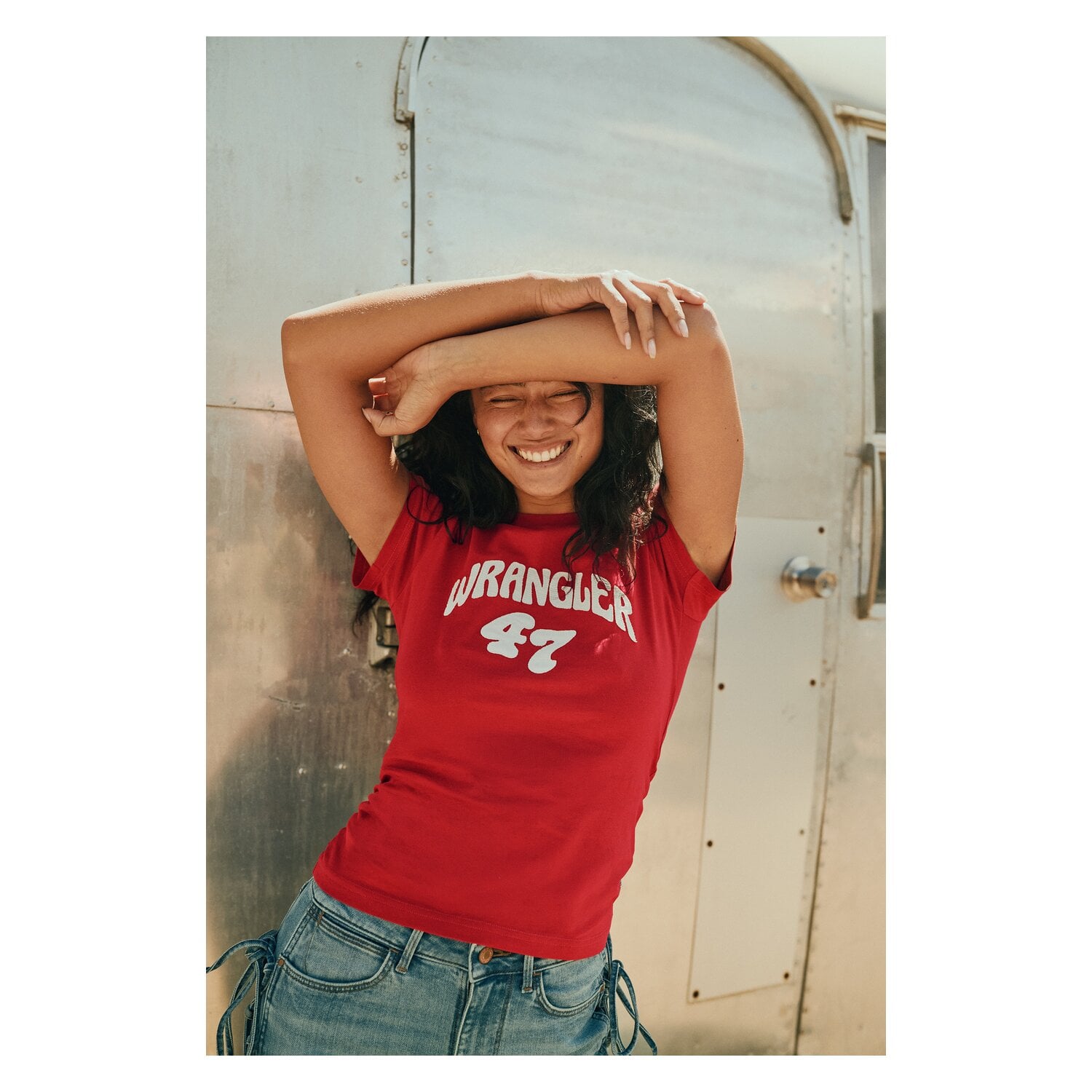 Wrangler T-Shirt Shrunken Band Tea &ndash; Ansicht 8