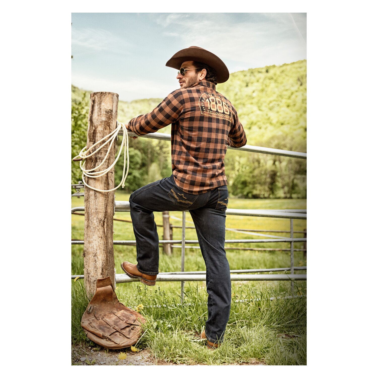 STARS & STRIPES Westernhemd Yellowstone Shirt 1886 – Ansicht 5