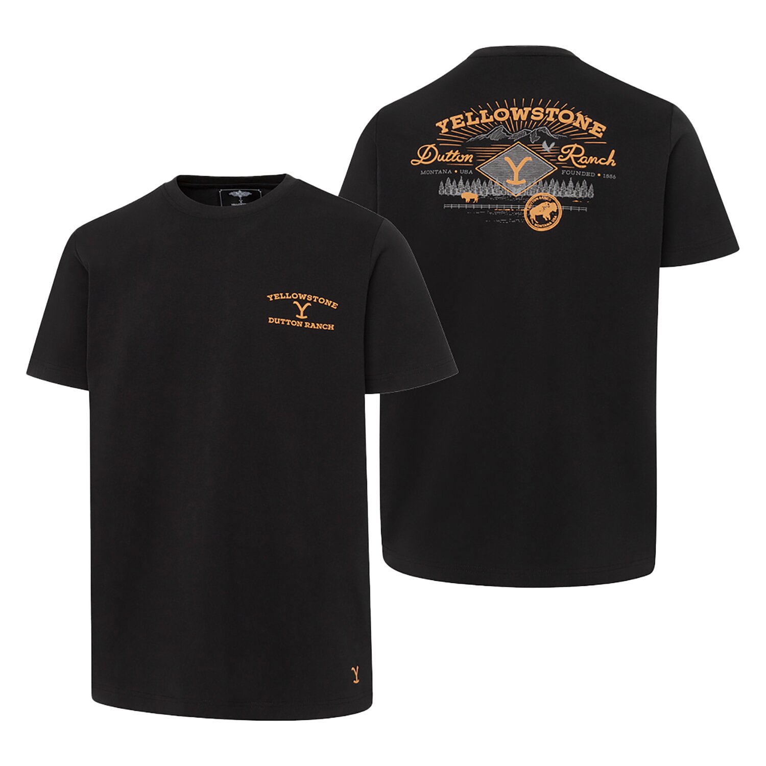 STARS & STRIPES T-Shirt Dutton Ranch Yellowstone, Unisex – Ansicht 3
