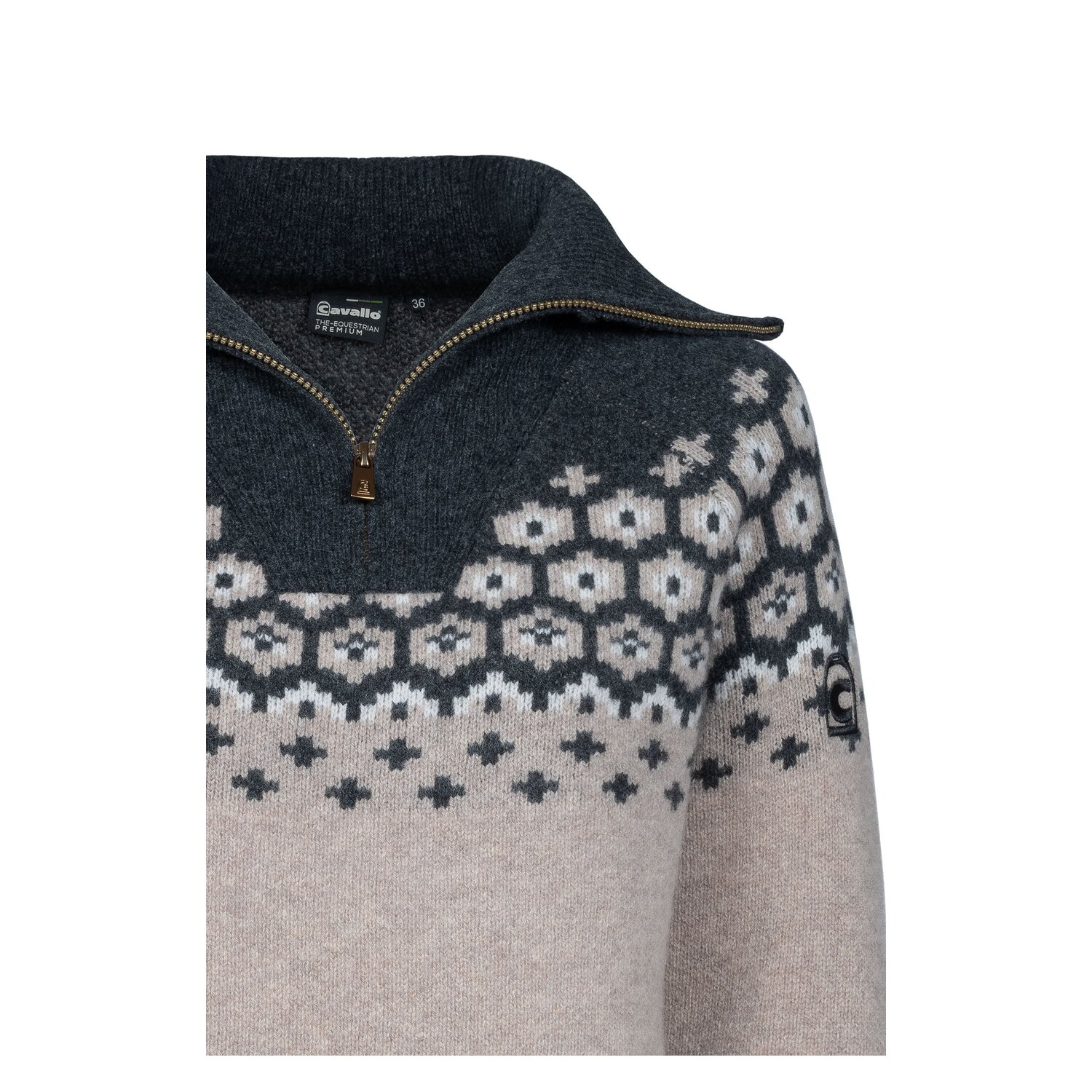 Cavallo Half-Zip Wollpullover CAVALLEARA &ndash; Ansicht 8
