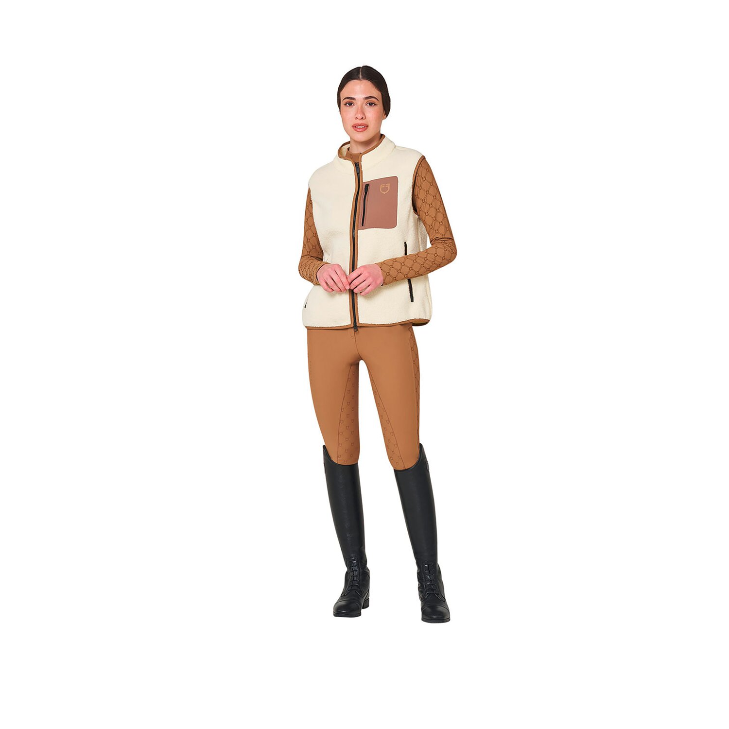 EQUESTRO Teddyfleece Weste für Damen &ndash; Ansicht 3