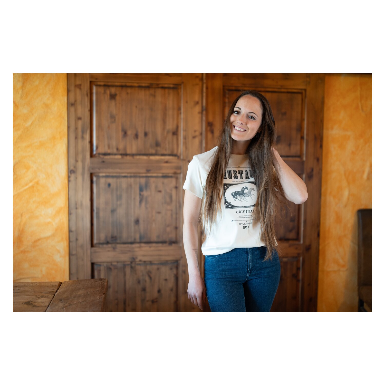 MUSTANG T-Shirt Style Rosewood – Ansicht 3
