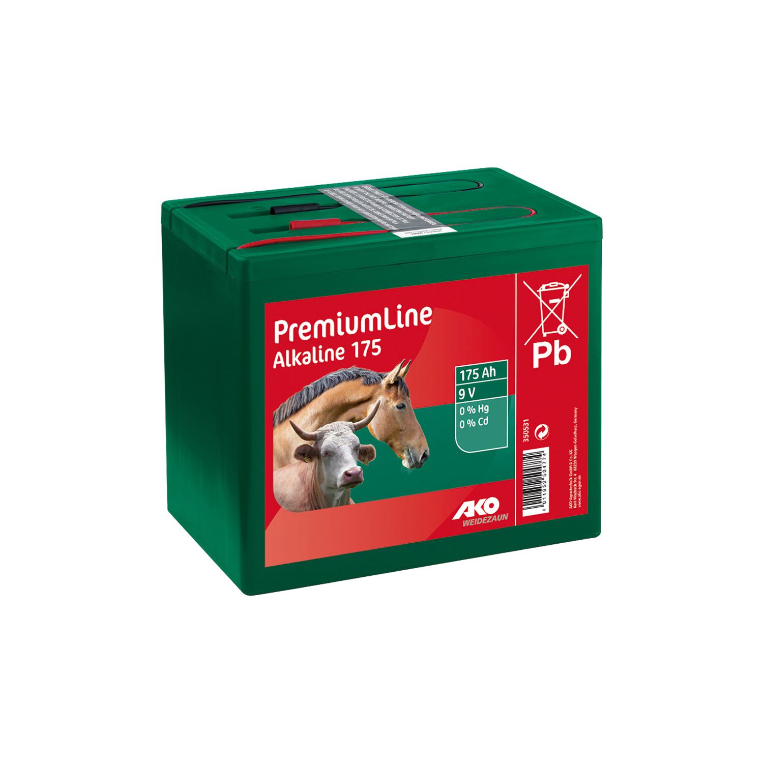 AKO Trockenbatterie Alkaline Premium Line 9 Volt, 175Ah – Ansicht 1