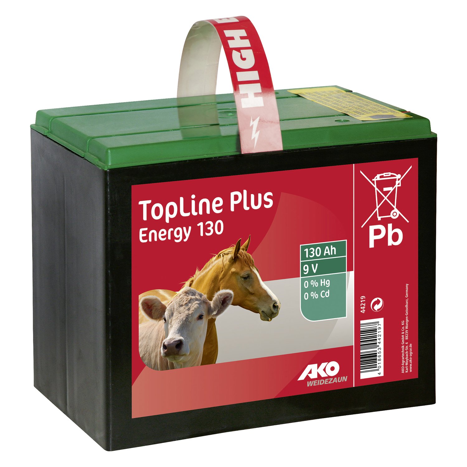 AKO Trockenbatterie 9V/130Ah – Ansicht 1