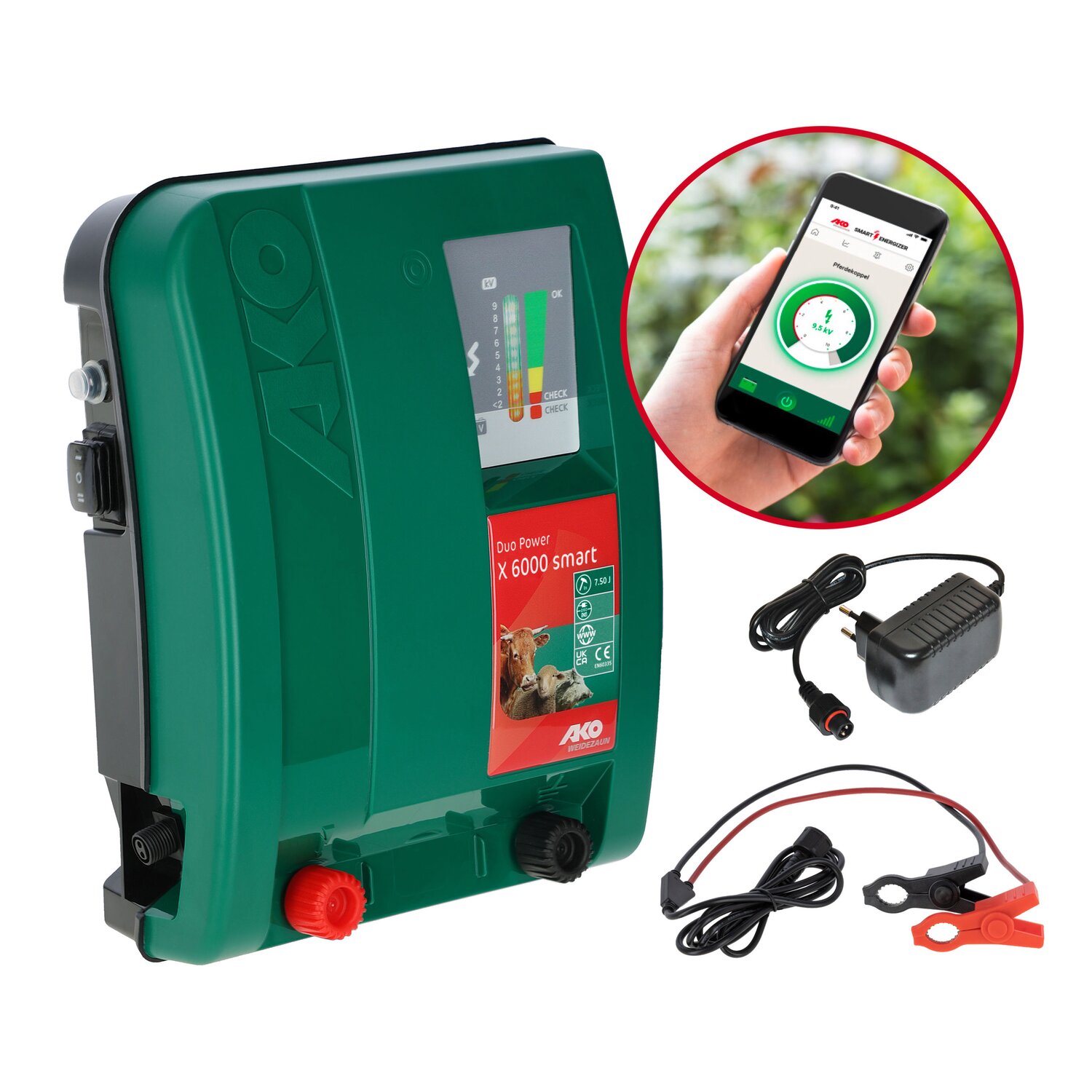 AKO Weidezaungerät Duo Power X 6000 Smart – Ansicht 1