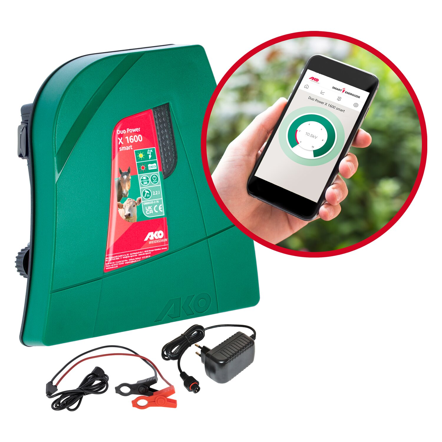 AKO Weidezaungerät Duo Power X 1600 Smart – Ansicht 1