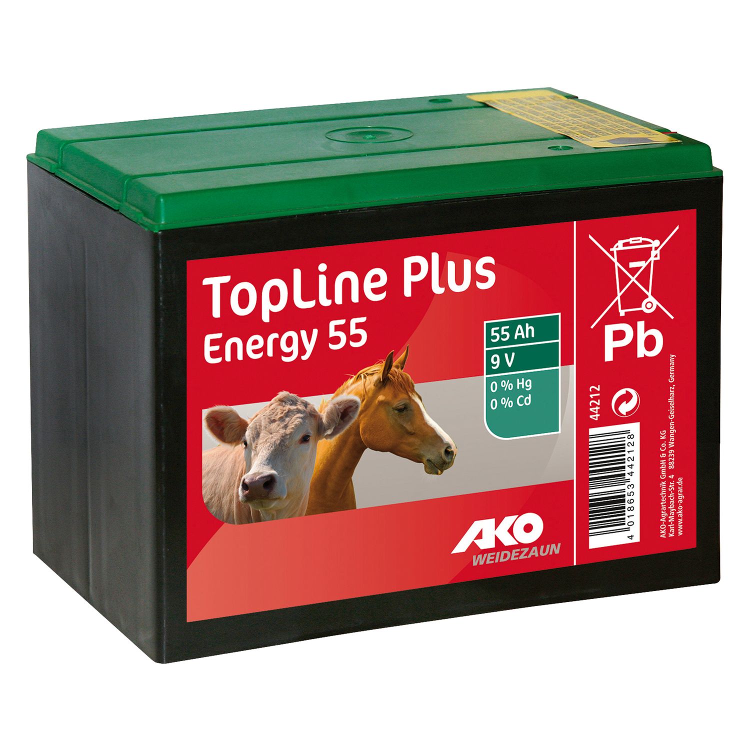 AKO Trockenbatterie 9V/55Ah – Ansicht 1
