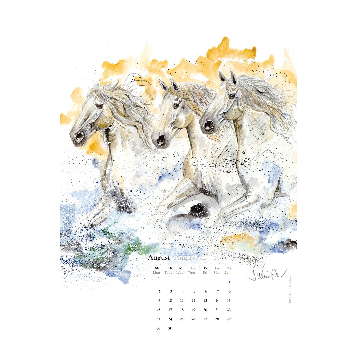 Kunstkalender Pferde, Künster &ndash; Ansicht 4