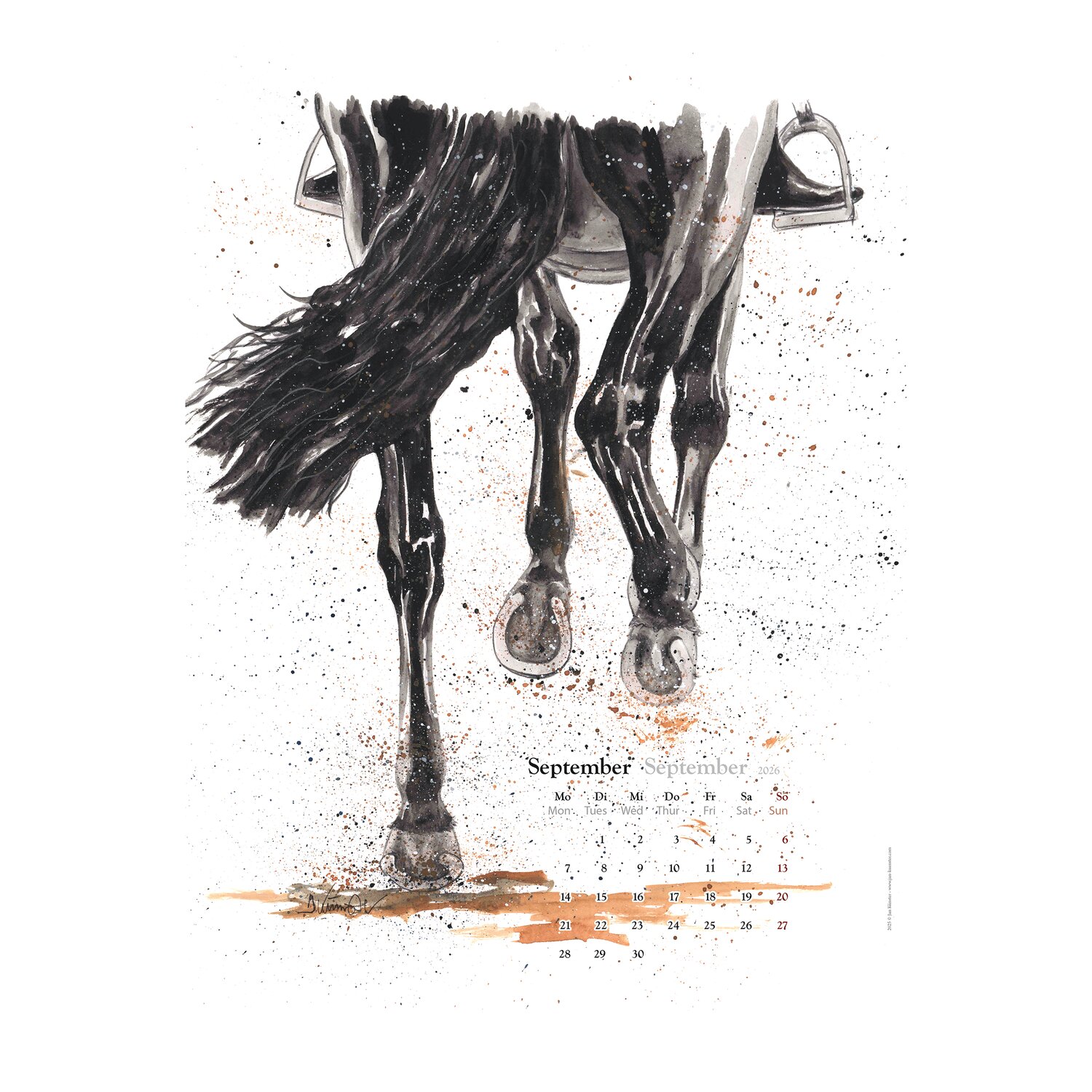 Kunstkalender Pferde, Künster – Ansicht 6