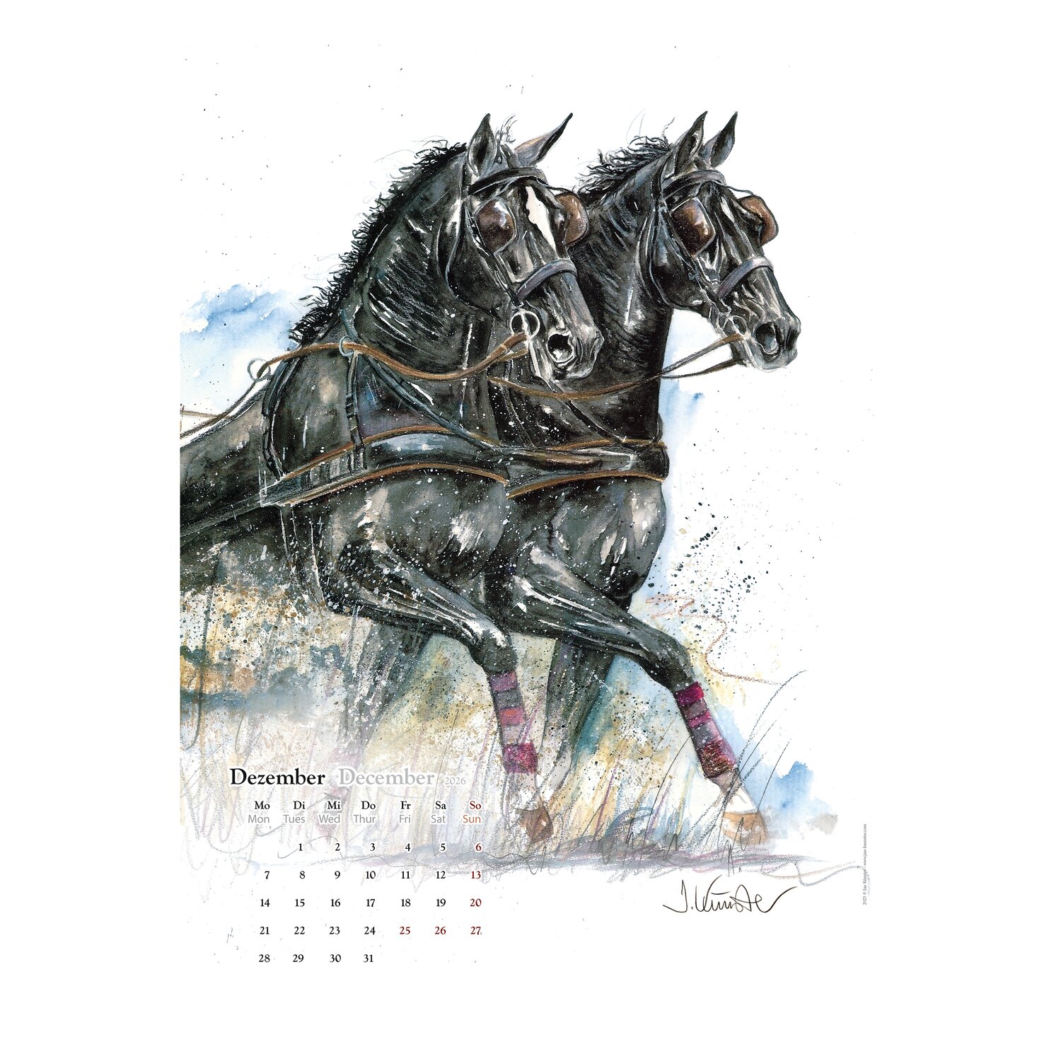 Kunstkalender Pferde, Künster – Ansicht 7