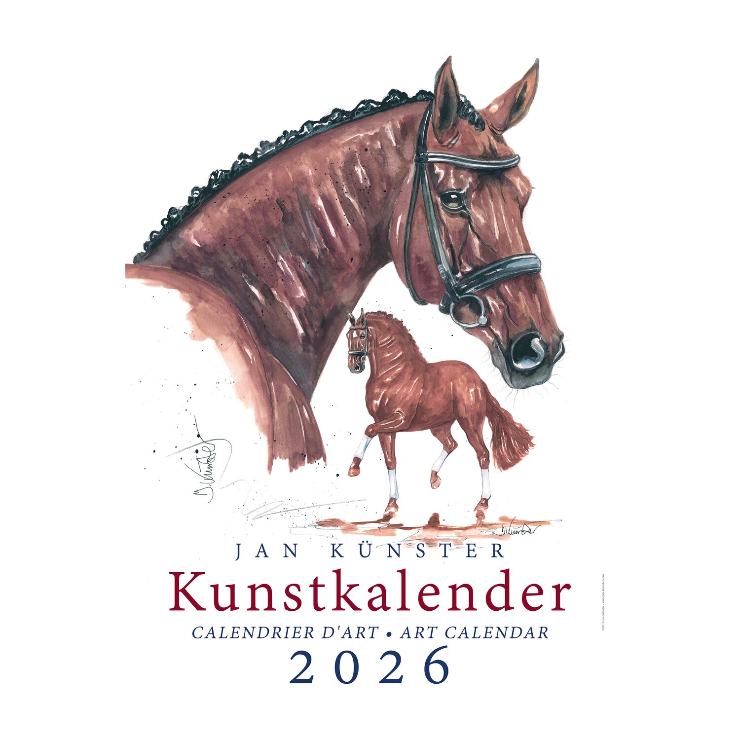 Kunstkalender Pferde, Künster – Ansicht 1