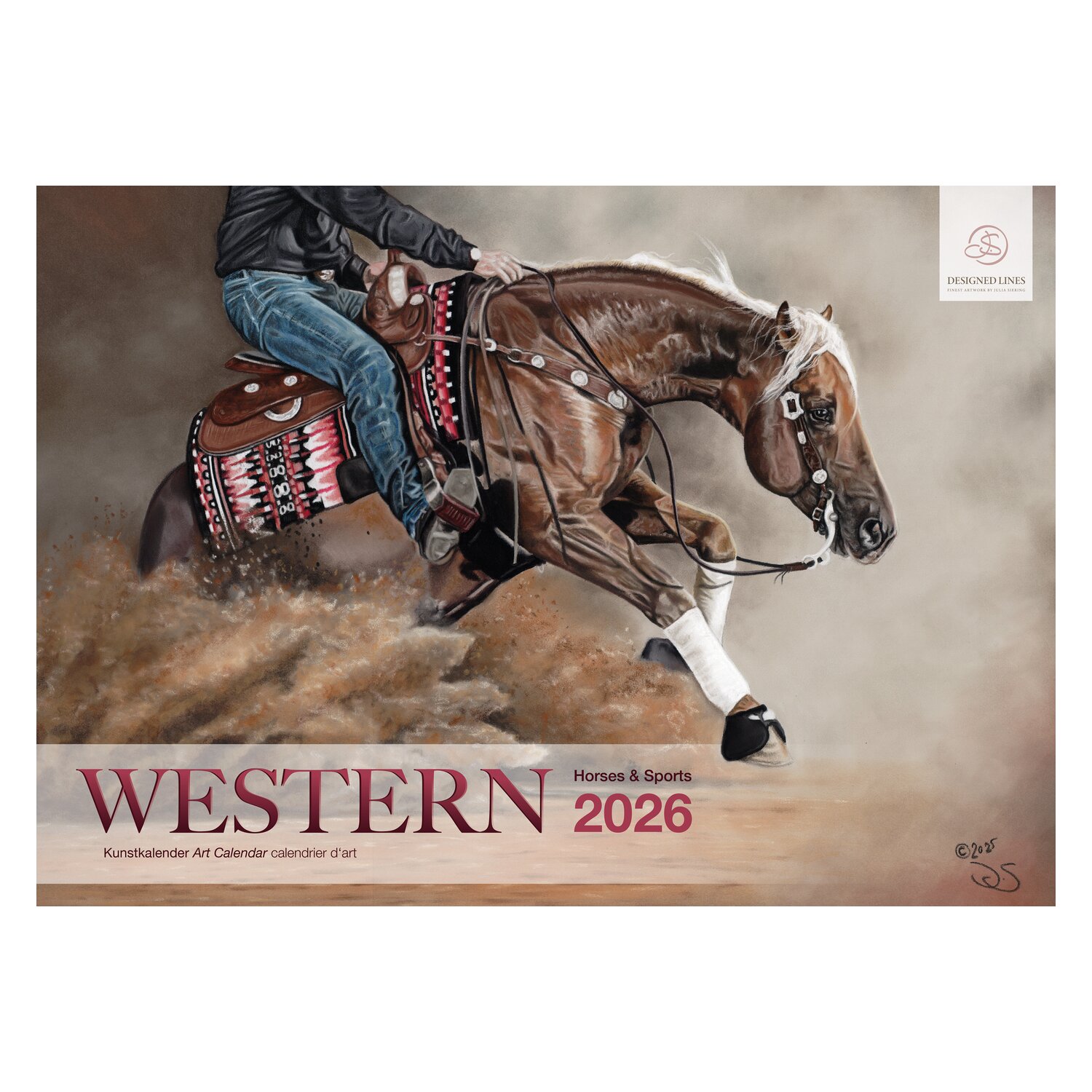 Kunstkalender Western 2026 – Ansicht 1