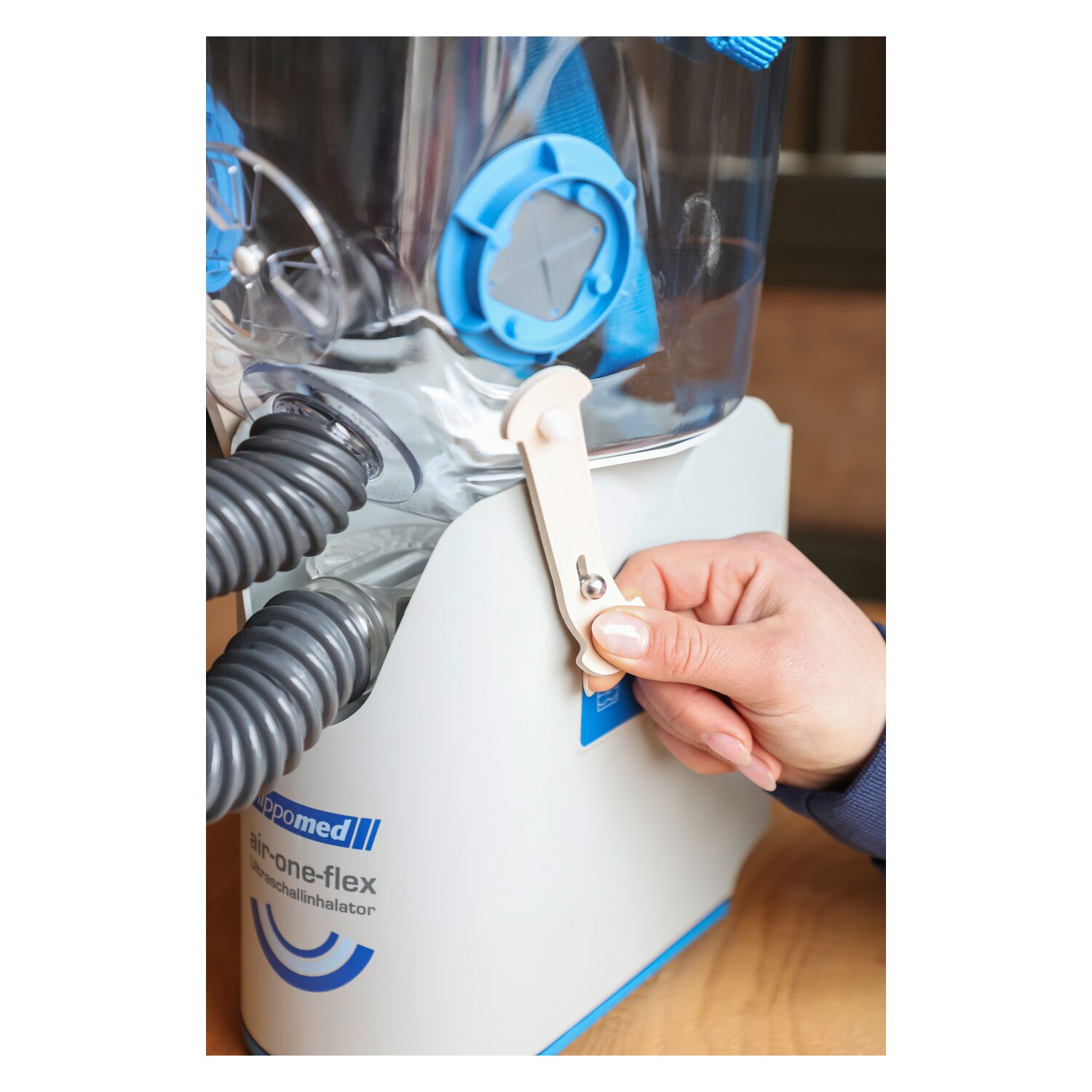 KERBL Hippomed Akku Ultraschall Inhalatorset für Pferde AirOne Flex – Ansicht 6