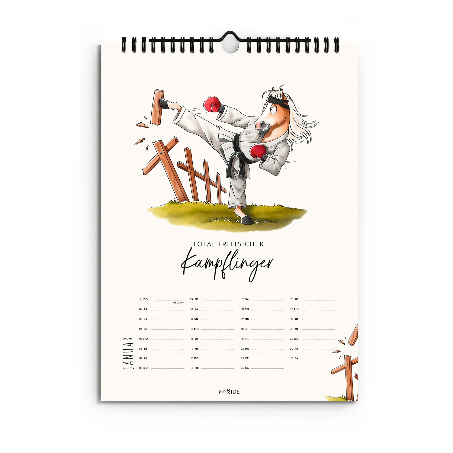 mrs. RIDE Kalender Haflinger 2026 – Ansicht 2
