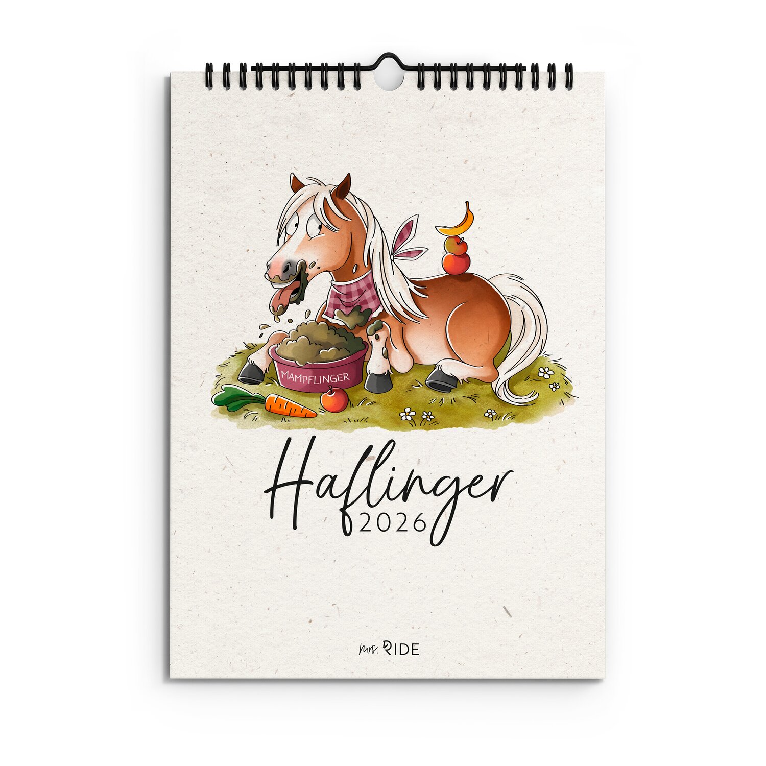 mrs. RIDE Kalender Haflinger 2026 – Ansicht 1