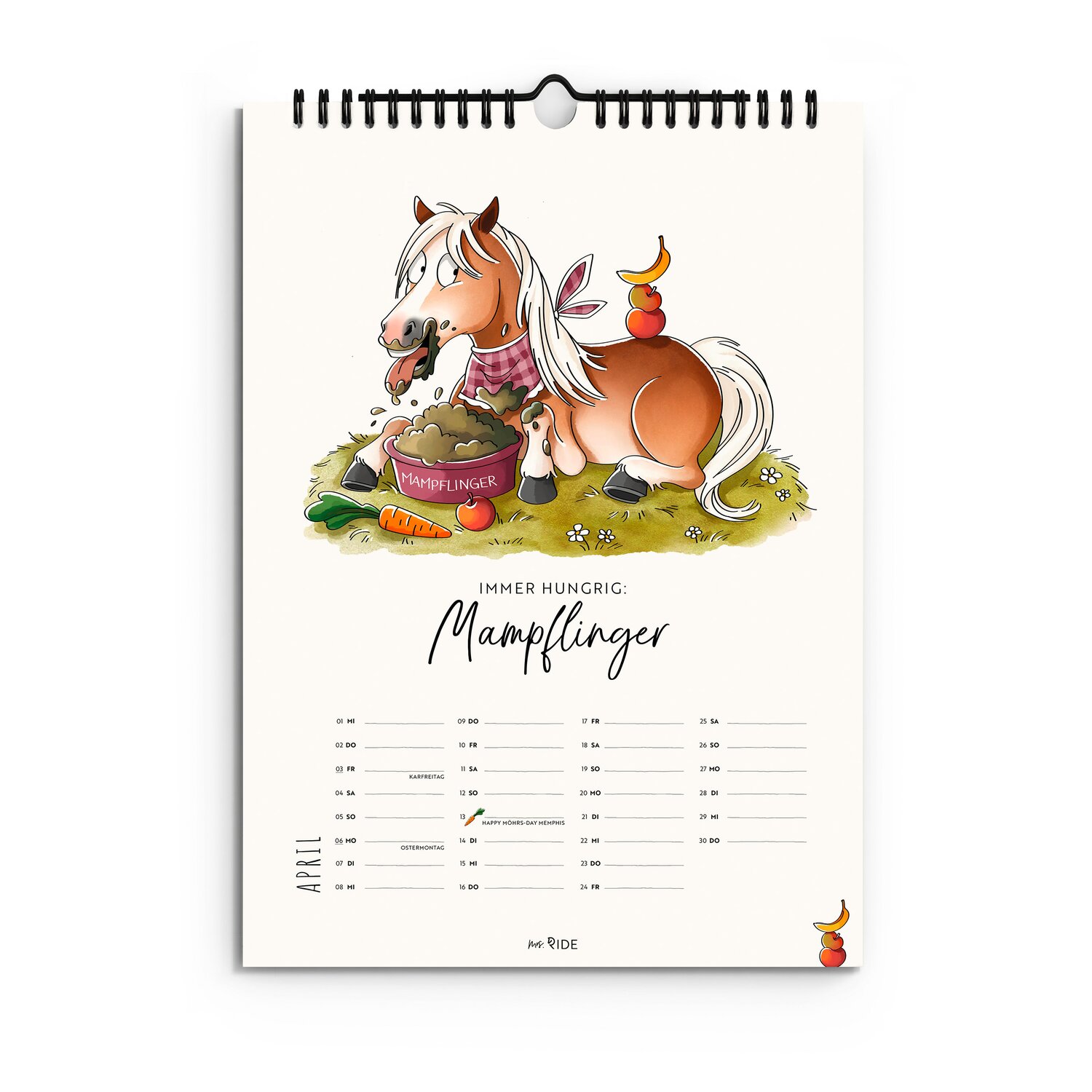 mrs. RIDE Kalender Haflinger 2026 – Ansicht 4