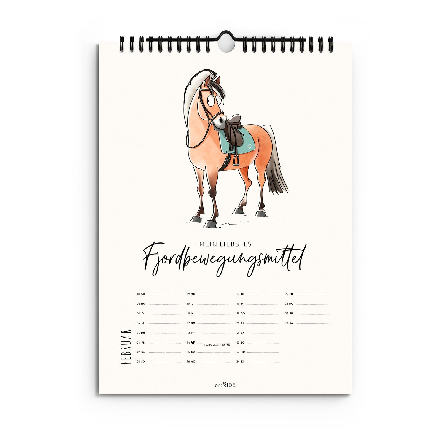 mrs. RIDE Kalender Pferderassen 2026 – Ansicht 2