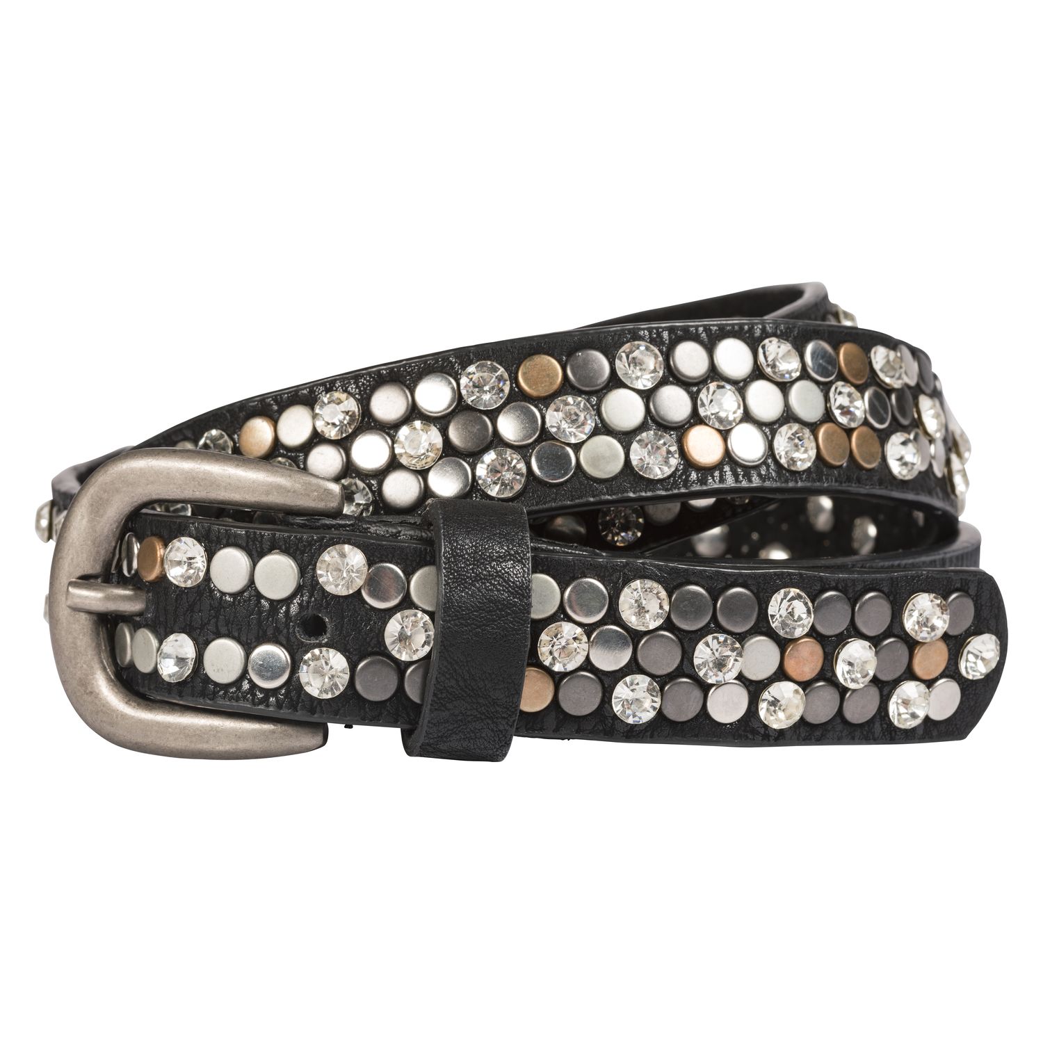 Loesdau Gürtel mit Glitzernieten – Ansicht 1