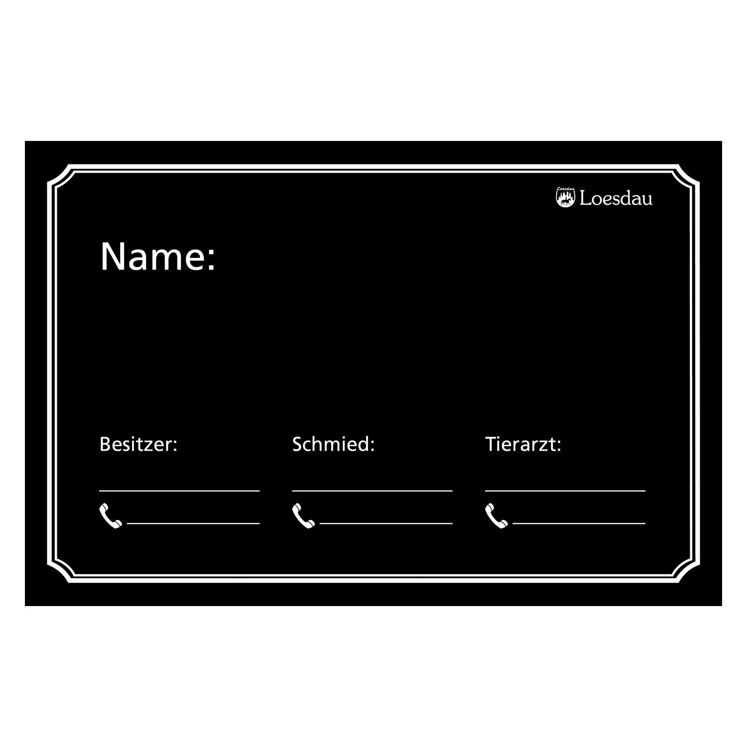 Loesdau Stalltafel Ohne Abstammung – Ansicht 1