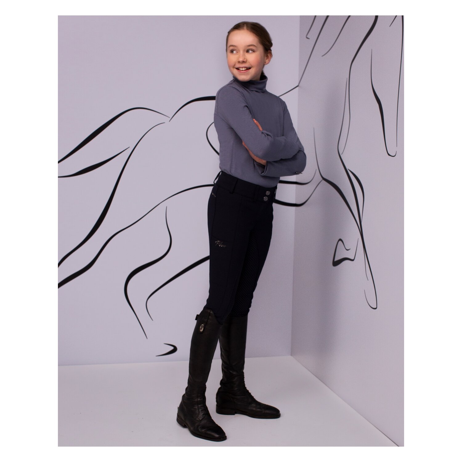 PIKEUR Gesäßeinsatz-Reithose Xenia Grip – Ansicht 3