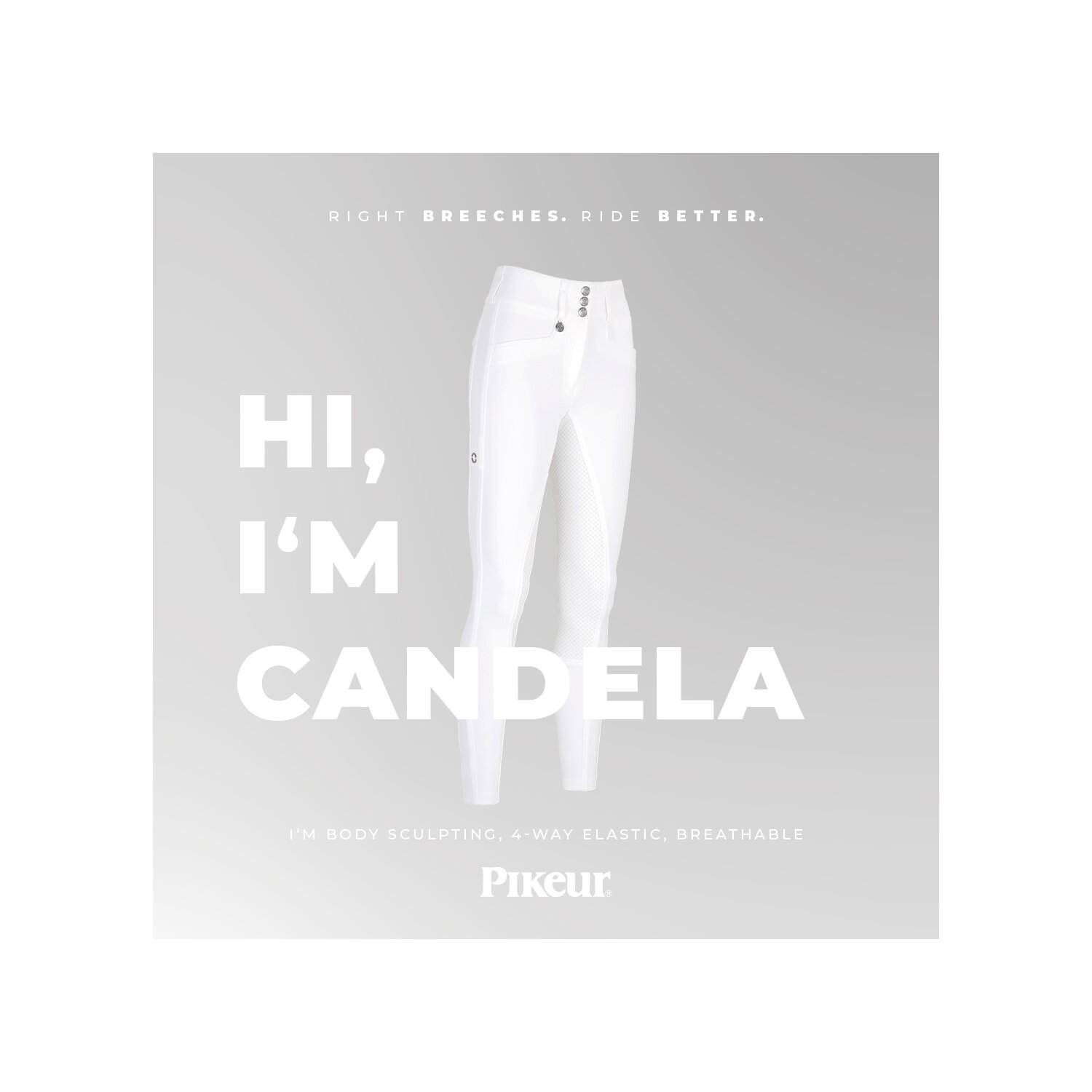 PIKEUR Highwaist Grip-Gesäßeinsatz-Reithose New Candela Grip – Ansicht 3