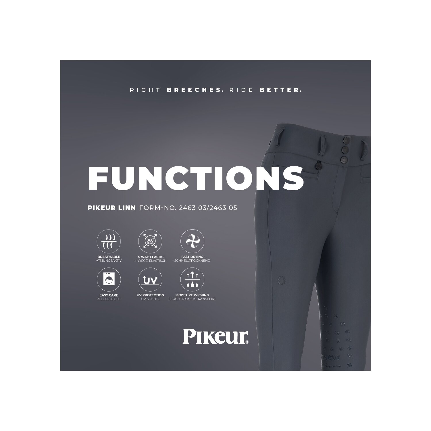 PIKEUR Linn SD Highwaist Reithose – Ansicht 5