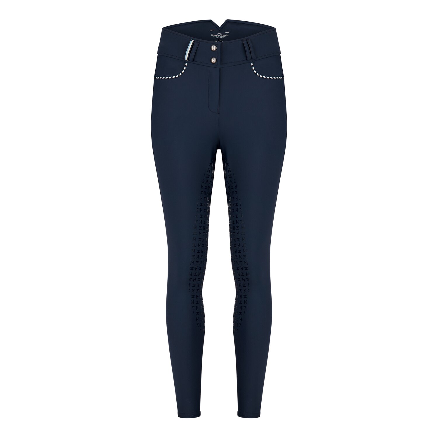 HORSEWARE Reithose Newmarket High Rise Full Grip blau Damen 40