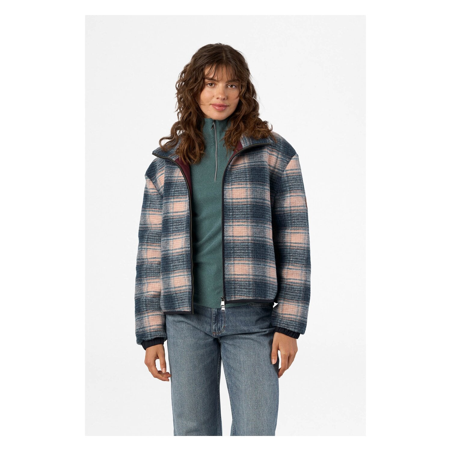 HV POLO Fleecejacke Carlotta Check &ndash; Ansicht 2