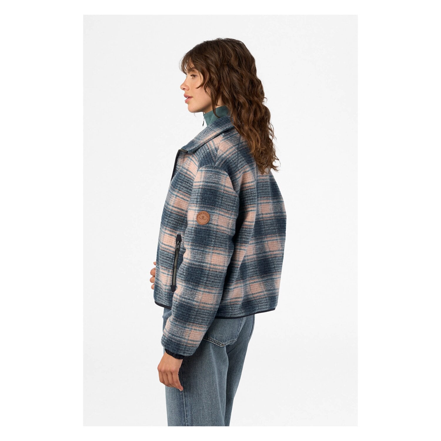 HV POLO Fleecejacke Carlotta Check &ndash; Ansicht 3