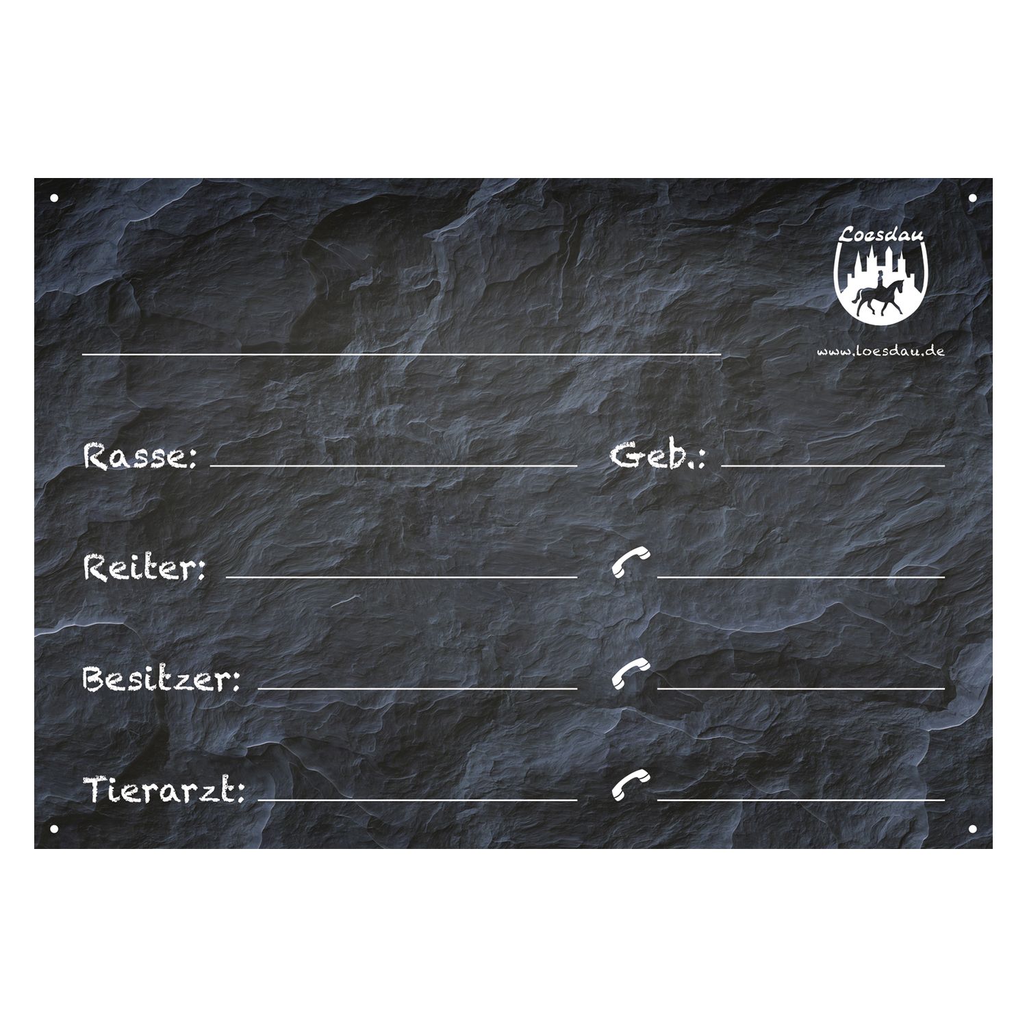 Loesdau Stalltafel aus Kunststoff – Ansicht 1