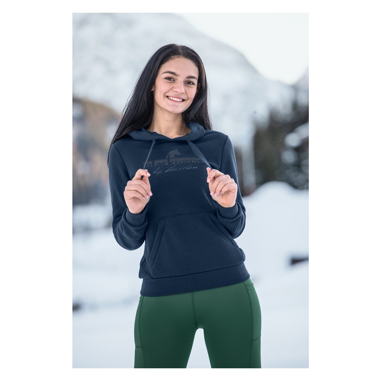 black forest Hoodie mit Silikonprint – Ansicht 4