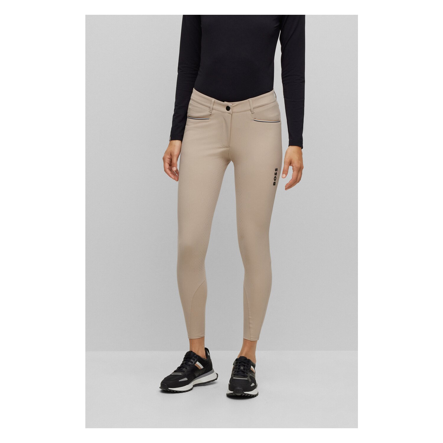 BOSS EQUESTRIAN Grip-Vollbesatz-Reithose Heather – Ansicht 1