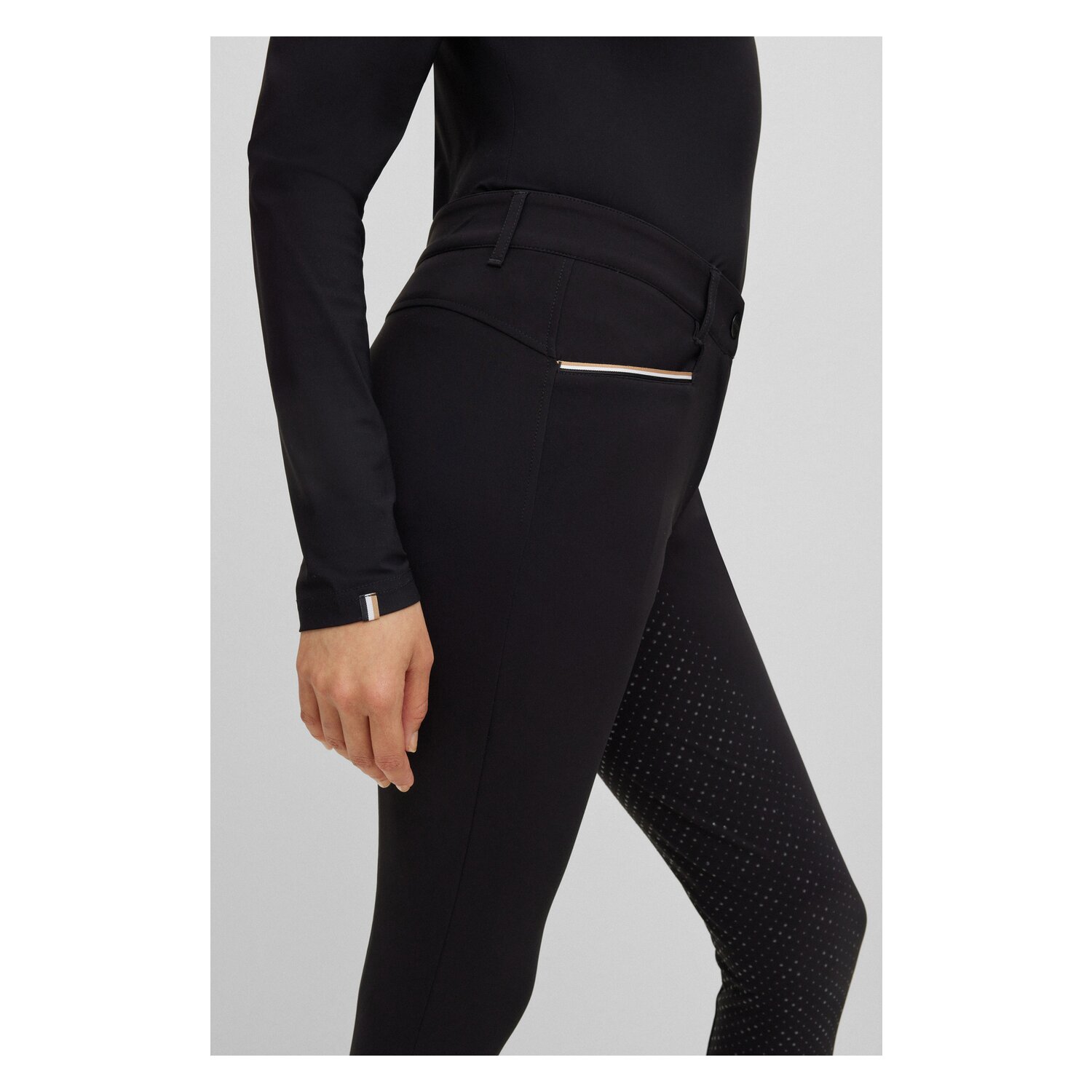 BOSS EQUESTRIAN Grip-Vollbesatz-Reithose Heather – Ansicht 3
