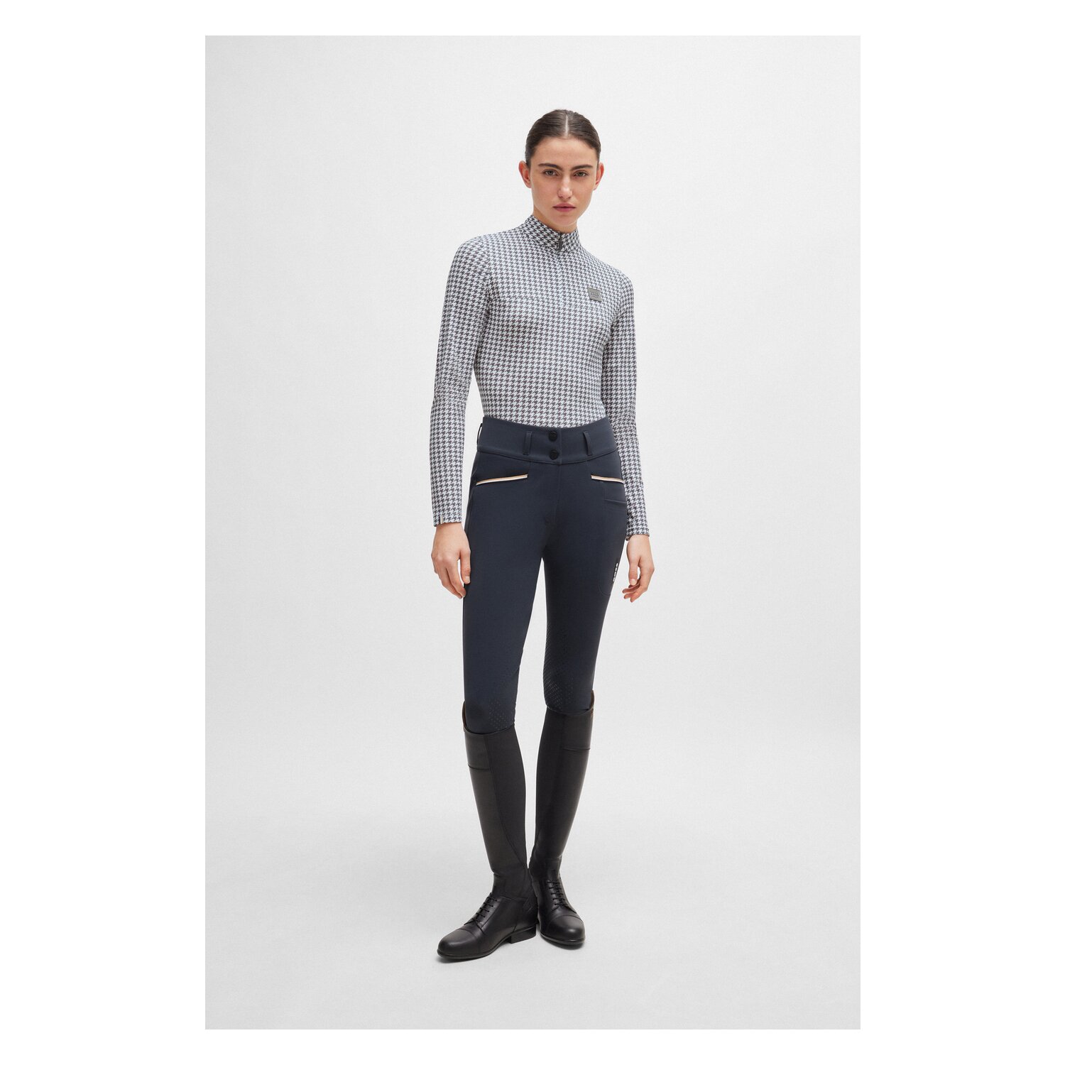 BOSS EQUESTRIAN Trainingsshirt Rachel Houndstooth – Ansicht 4