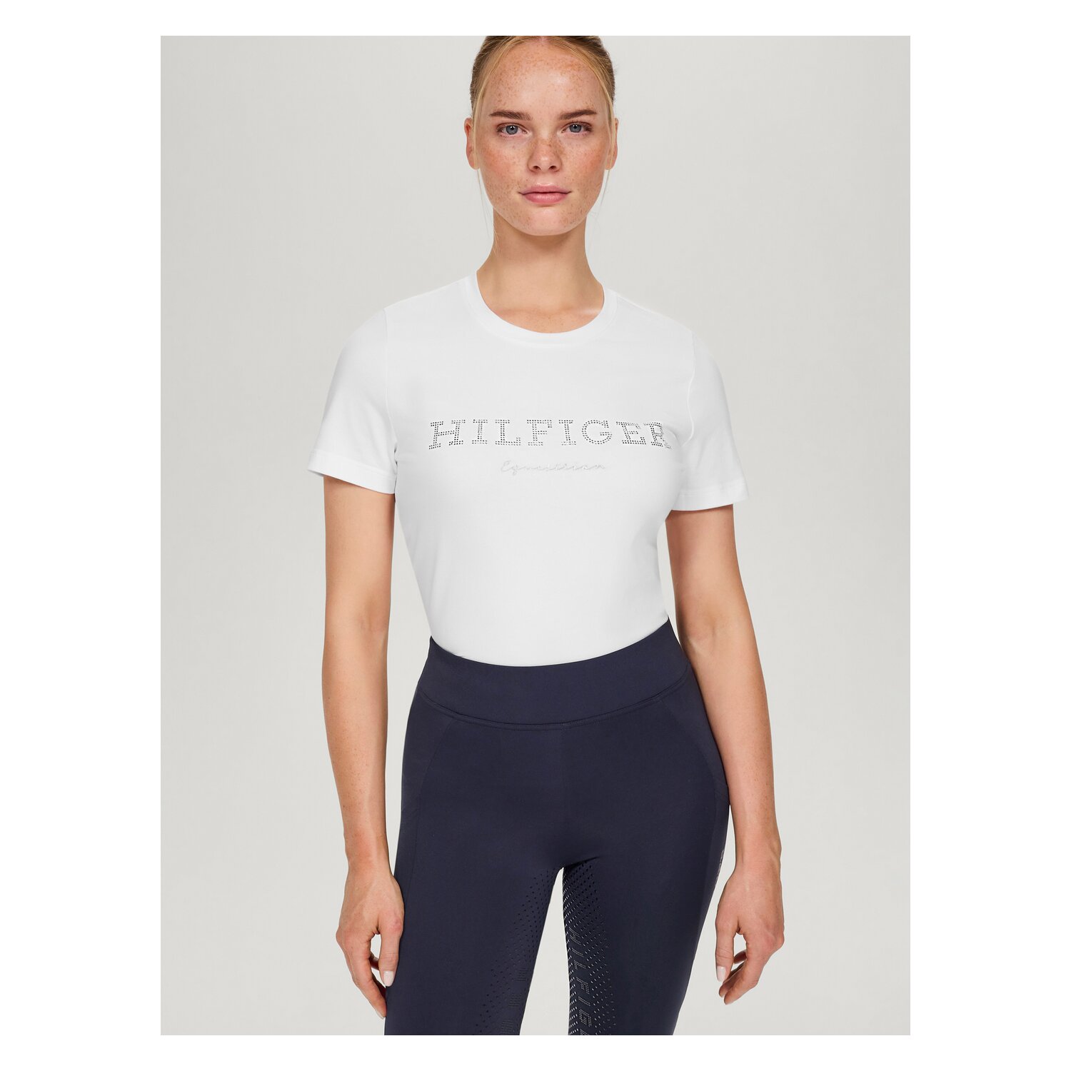 TOMMY HILFIGER EQUESTRIAN T-Shirt Belmont Glitzer – Ansicht 2
