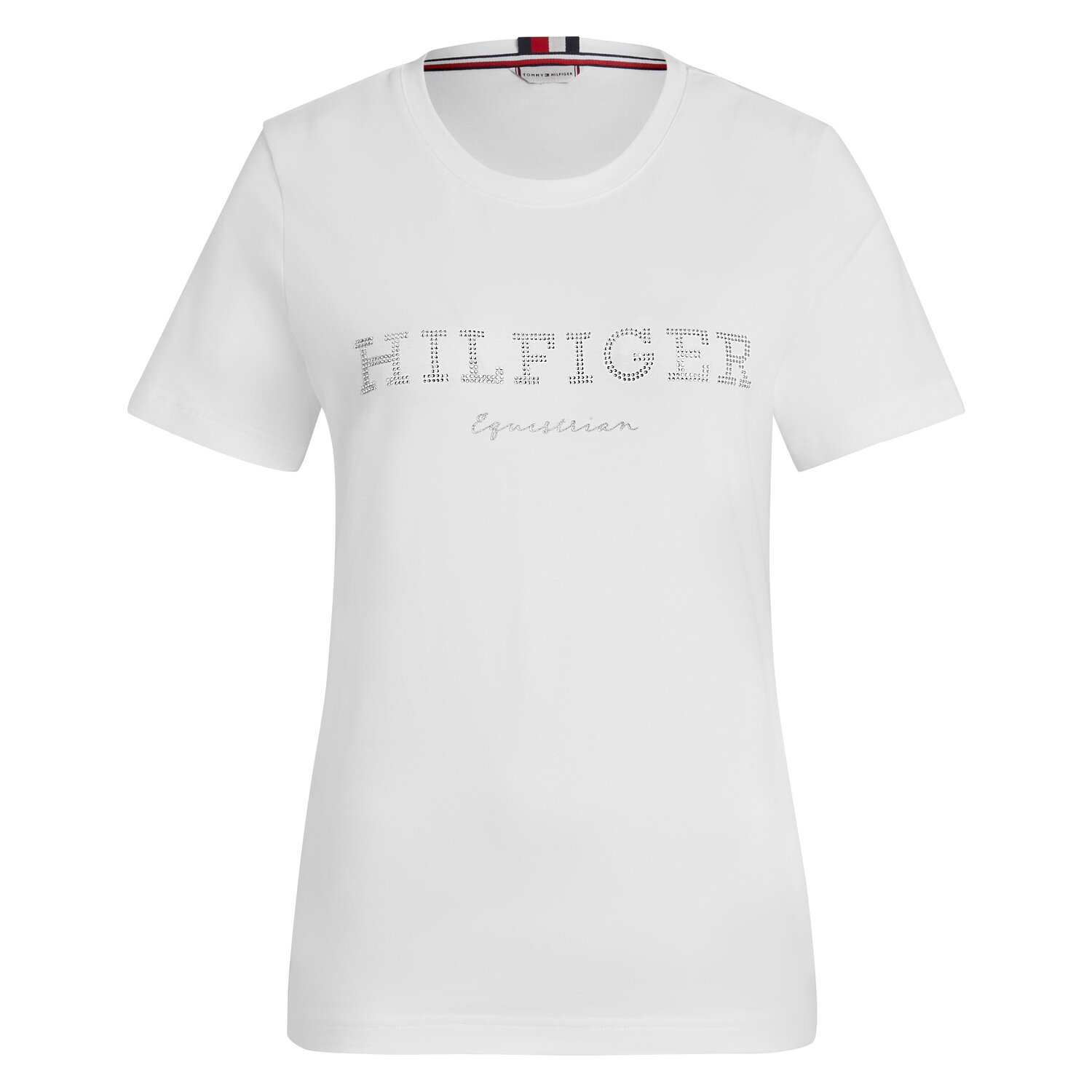 TOMMY HILFIGER EQUESTRIAN T-Shirt Belmont Glitzer – Ansicht 1