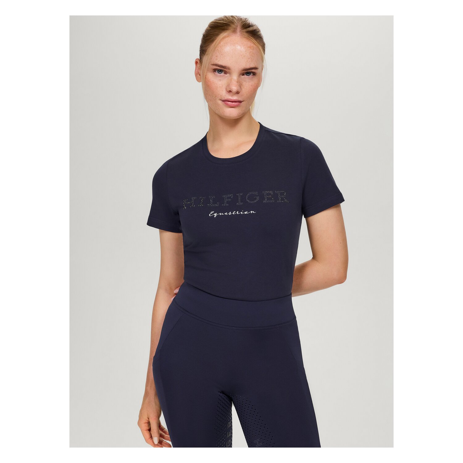 TOMMY HILFIGER EQUESTRIAN T-Shirt Belmont Glitzer – Ansicht 2
