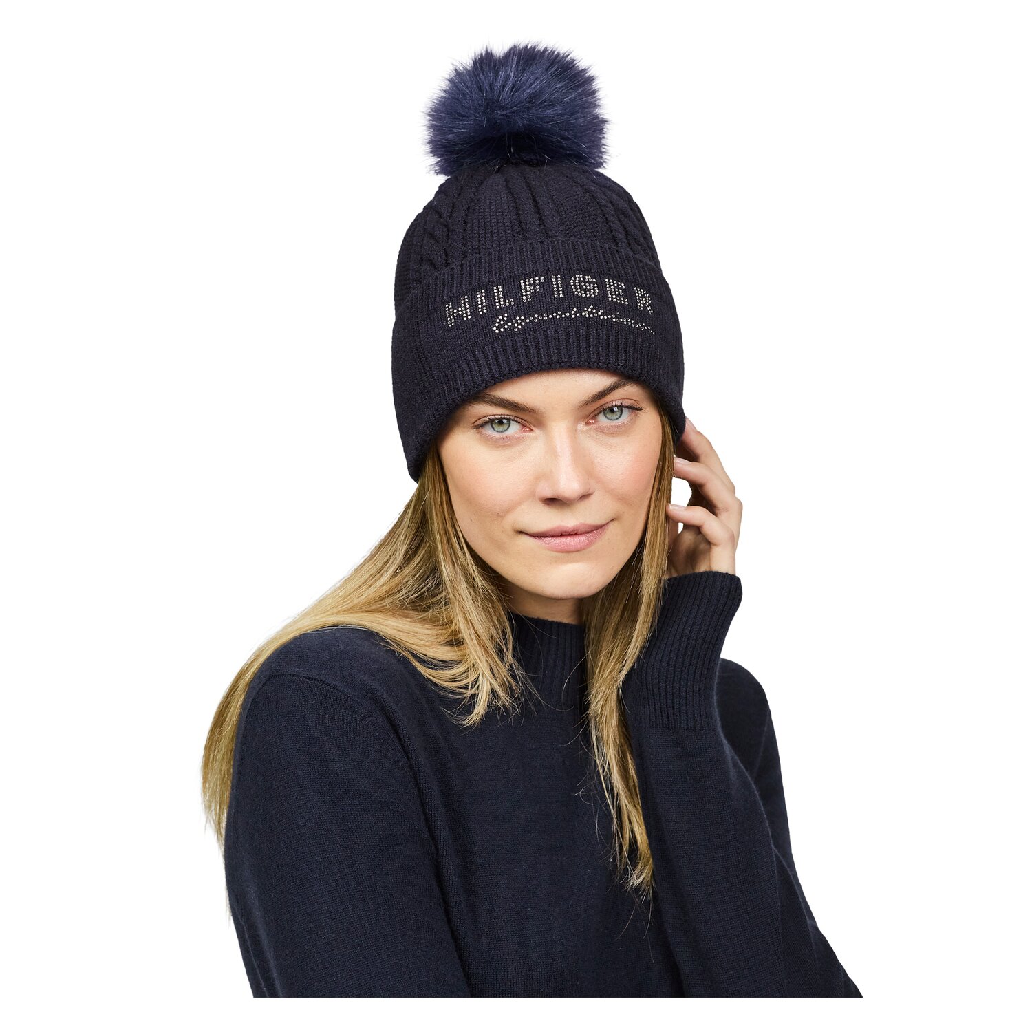TOMMY HILFIGER EQUESTRIAN Beanie Perry Pompon – Ansicht 6