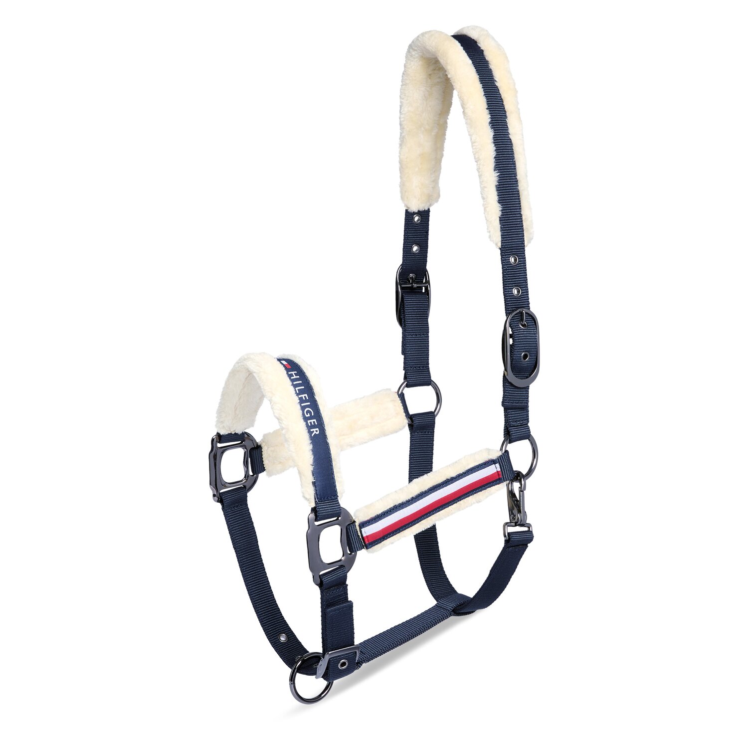 TOMMY HILFIGER EQUESTRIAN Halfter mit Führstrick FauxFur &ndash; Ansicht 1