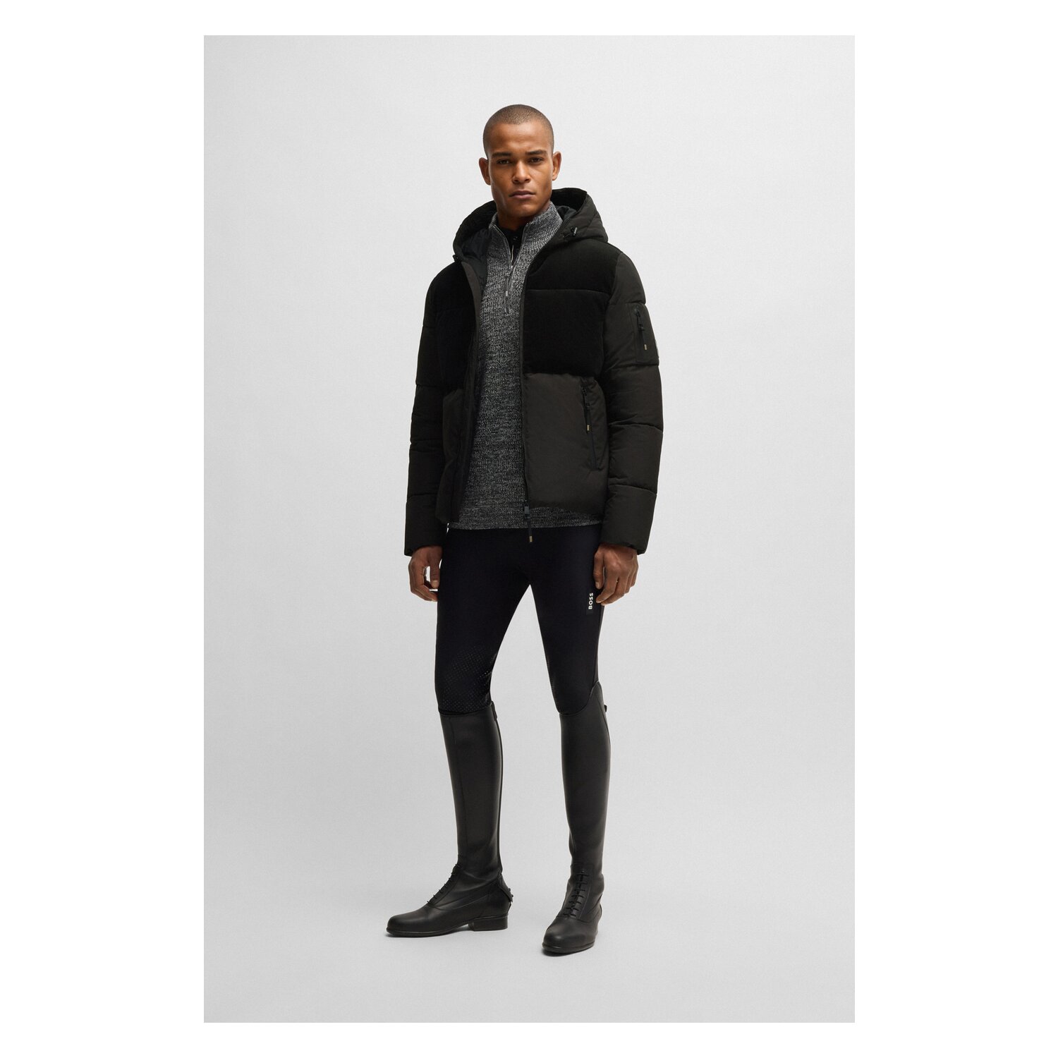 BOSS EQUESTRIAN Cord Pufferjacke Tomas – Ansicht 4