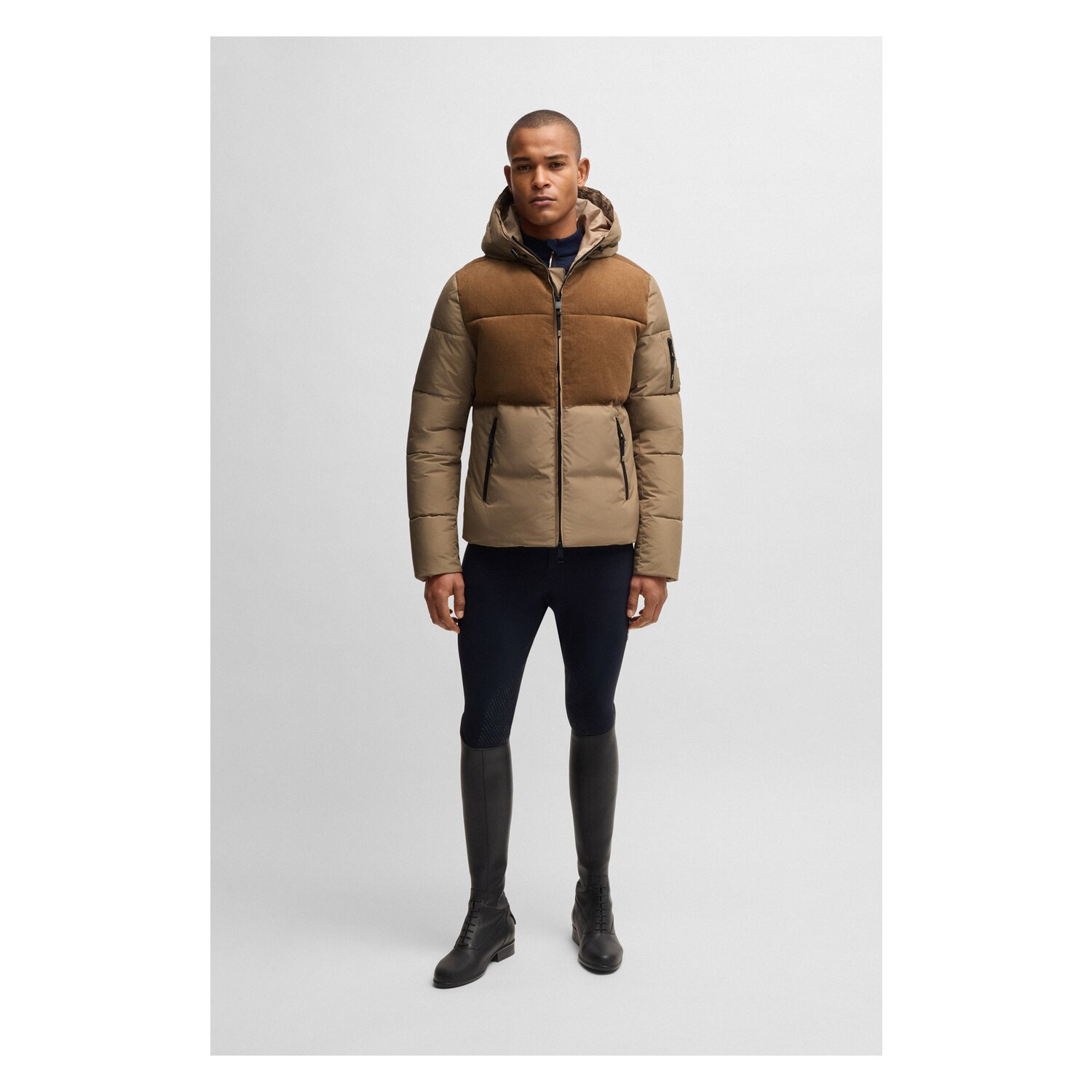 BOSS EQUESTRIAN Cord Pufferjacke Tomas – Ansicht 4